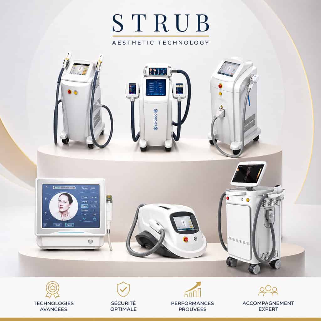 Range of STRUB professional aesthetic devices