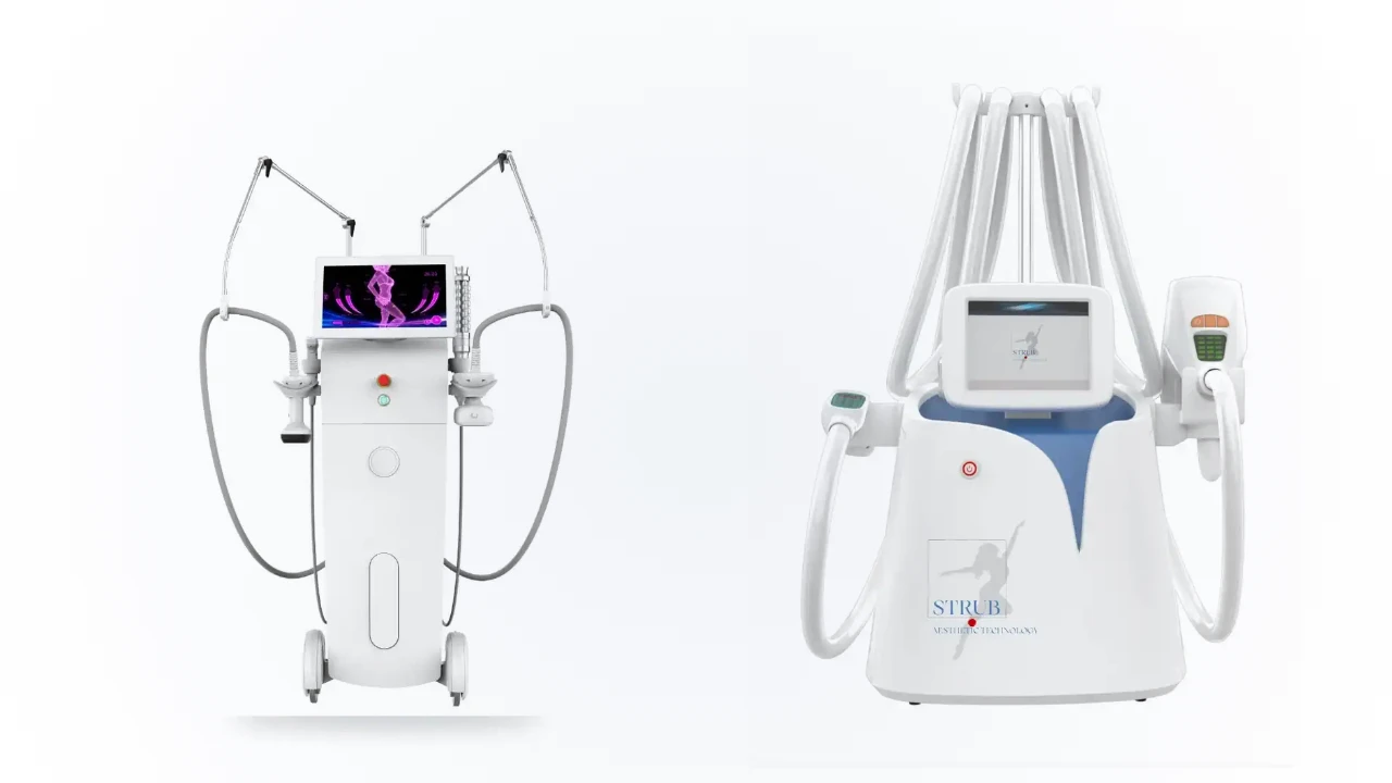 Machines Kuma Shape V-Shape et Kuma Shape STRUB présentées côte à côte, couverture de la vidéo de présentation