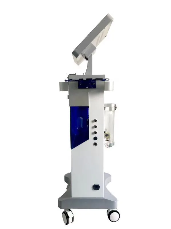 Vue latérale droite de l'appareil Hydrabeauty avec ses prises