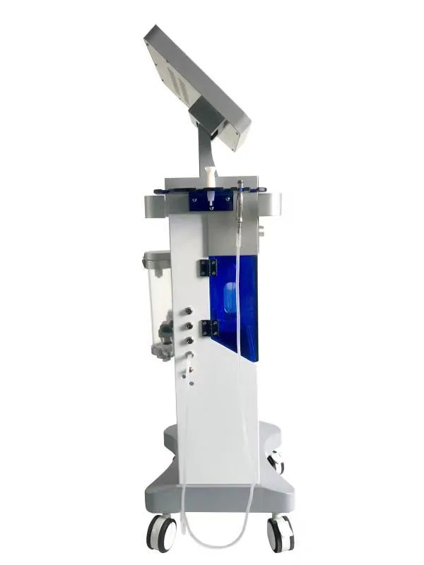 Vue latérale gauche de l'appareil Hydrabeauty avec réservoir d'eau