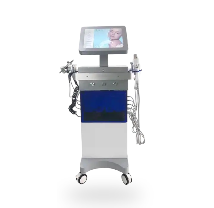 Appareil d'hydradermabrasion Hydrabeauty en vue de face avec écran tactile