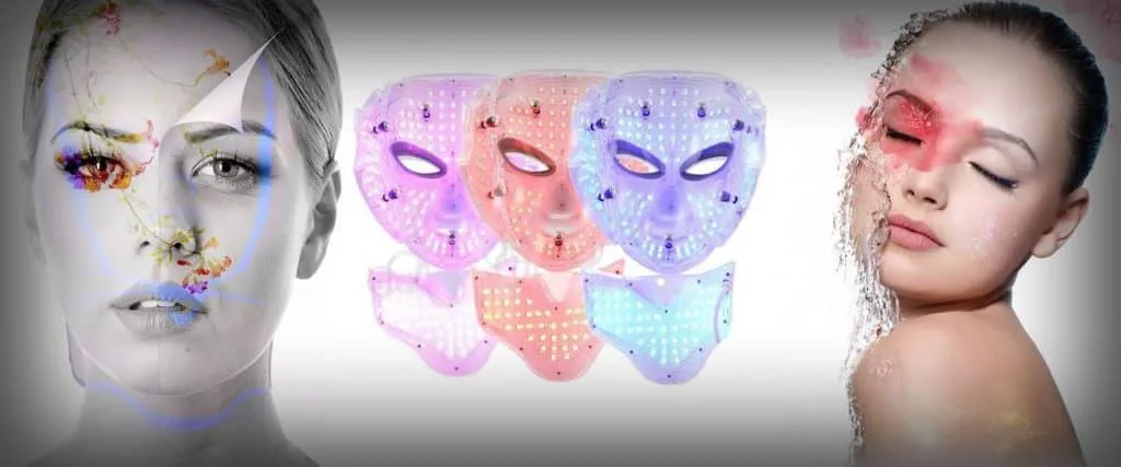Masques de luminothérapie LED rouge, bleu et jaune pour le rajeunissement, les peaux à imperfections et l’éclat du teint